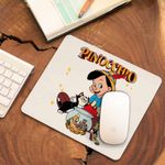 PC, gaming si accesorii - Periferice PC - Mousepad - Mousepad Pinocchio Jiminy Figaro Cleo, 21x19cm - Infinity.ro