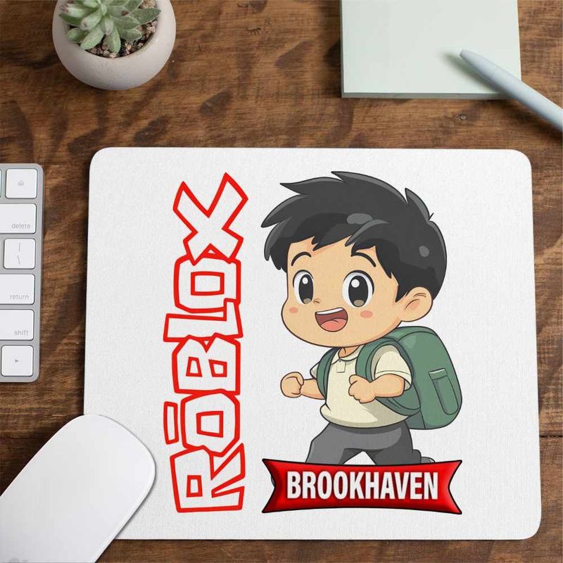 PC, gaming si accesorii - Periferice PC - Mousepad - Mousepad Brookhaven Roblox Gamer, 21x19cm - Infinity.ro