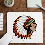 PC, gaming si accesorii - Periferice PC - Mousepad - Mousepad Indian Native American, 21x19cm - Infinity.ro