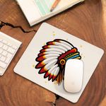 PC, gaming si accesorii - Periferice PC - Mousepad - Mousepad Indian Native American, 21x19cm - Infinity.ro