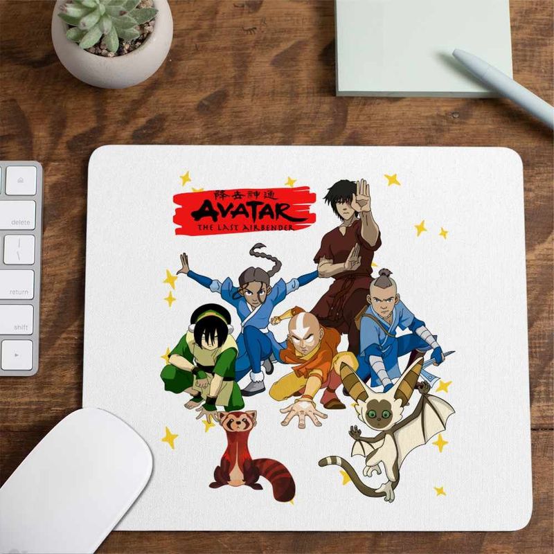 PC, gaming si accesorii - Periferice PC - Mousepad - Mousepad Avatar Last Airbender Dream Team, 21x19cm - Infinity.ro