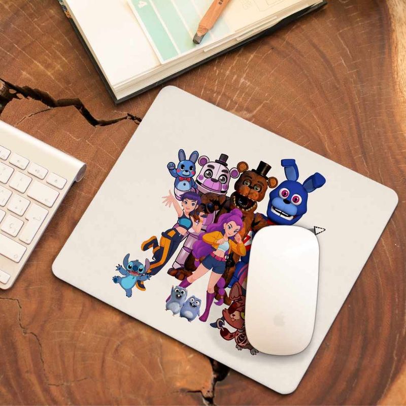 PC, gaming si accesorii - Periferice PC - Mousepad - Mousepad Fnaf Huntrix K-pop Demon Hunters Five Nights at Freddy Horror Halloween CoolTrend, 21x19cm - Infinity.ro