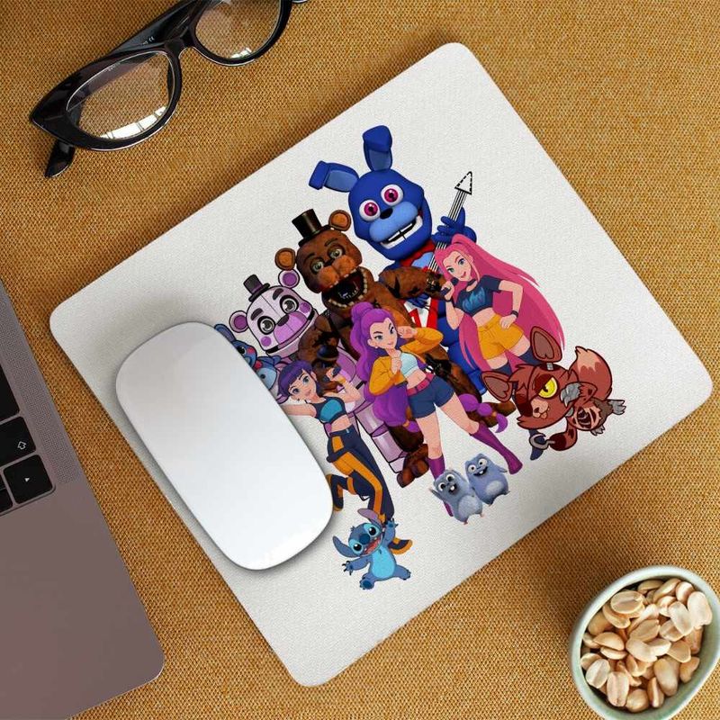 PC, gaming si accesorii - Periferice PC - Mousepad - Mousepad Fnaf Huntrix K-pop Demon Hunters Five Nights at Freddy Horror Halloween CoolTrend, 21x19cm - Infinity.ro