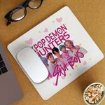 PC, gaming si accesorii - Periferice PC - Mousepad - Mousepad Huntrix Saja Boys Demon Hunters Kpop CoolTrend, 21x19cm - Infinity.ro