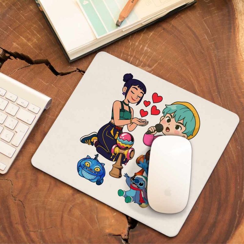 PC, gaming si accesorii - Periferice PC - Mousepad - Mousepad Kendame Huntrix Zoey Baby Saja Boys Kpop CoolTrend, 21x19cm - Infinity.ro