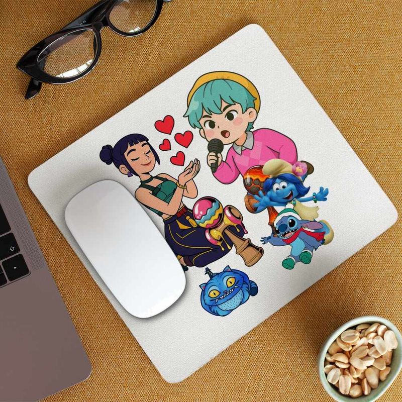 PC, gaming si accesorii - Periferice PC - Mousepad - Mousepad Kendame Huntrix Zoey Baby Saja Boys Kpop CoolTrend, 21x19cm - Infinity.ro