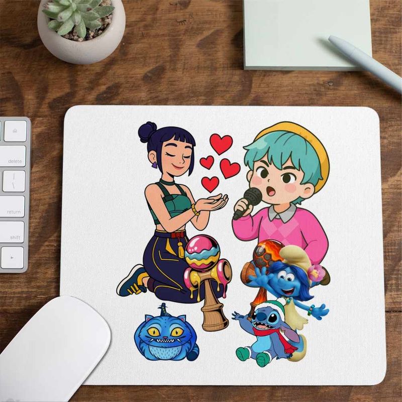 PC, gaming si accesorii - Periferice PC - Mousepad - Mousepad Kendame Huntrix Zoey Baby Saja Boys Kpop CoolTrend, 21x19cm - Infinity.ro