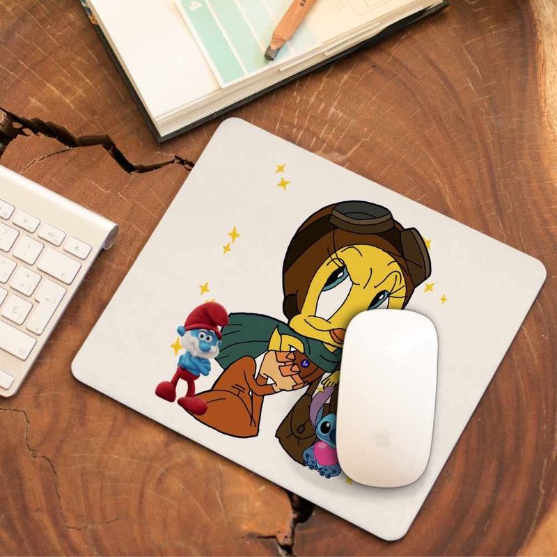 PC, gaming si accesorii - Periferice PC - Mousepad - Mousepad Tweety Aviator Looney Tunes CoolTrend, 21x19cm - Infinity.ro