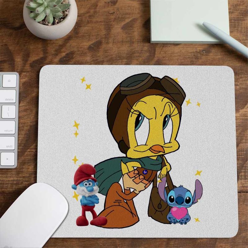 PC, gaming si accesorii - Periferice PC - Mousepad - Mousepad Tweety Aviator Looney Tunes CoolTrend, 21x19cm - Infinity.ro