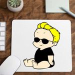 PC, gaming si accesorii - Periferice PC - Mousepad - Mousepad Johnny Bravo Bebelus Blond Ochelari, CoolTrend, 21x19cm - Infinity.ro