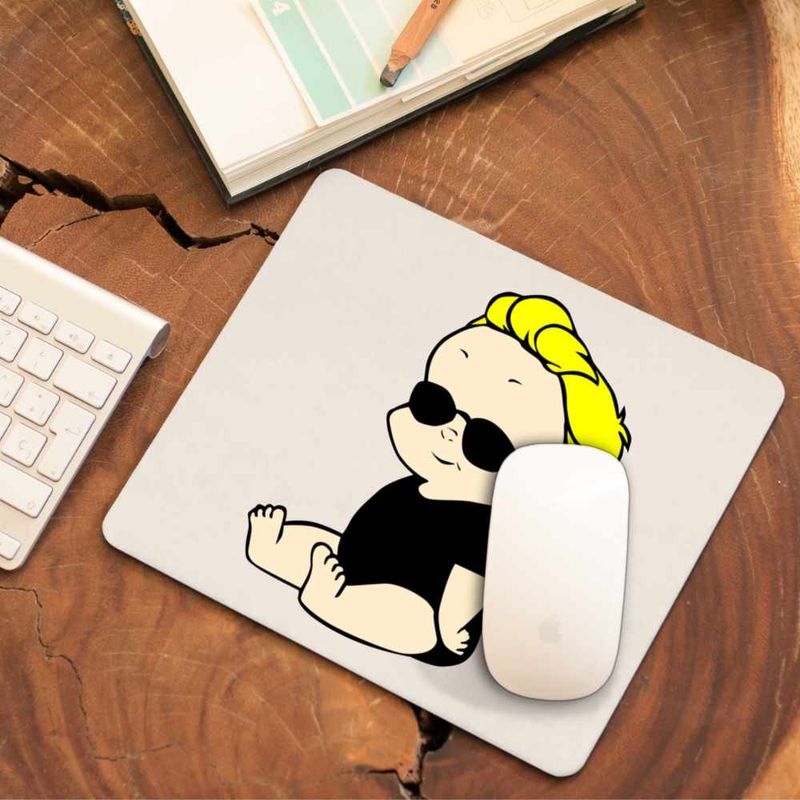 PC, gaming si accesorii - Periferice PC - Mousepad - Mousepad Johnny Bravo Bebelus Blond Ochelari, CoolTrend, 21x19cm - Infinity.ro