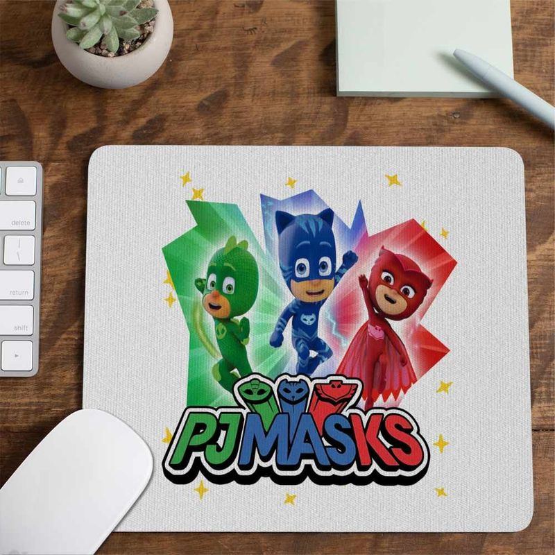 PC, gaming si accesorii - Periferice PC - Mousepad - Mousepad Eroii in Pijama PJ Masks Action CoolTrend, 21x19cm - Infinity.ro