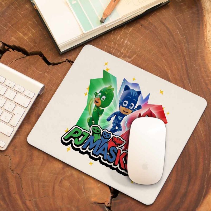 PC, gaming si accesorii - Periferice PC - Mousepad - Mousepad Eroii in Pijama PJ Masks Action CoolTrend, 21x19cm - Infinity.ro