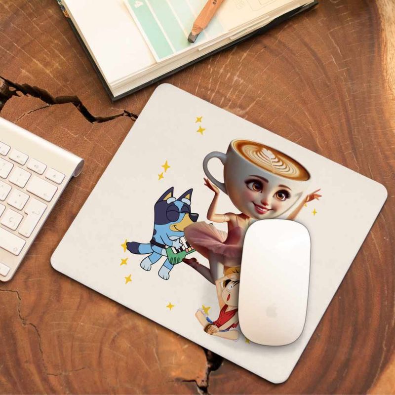 PC, gaming si accesorii - Periferice PC - Mousepad - Mousepad Bluey Balerina Capucina One Piece CoolTrend, 21x19cm - Infinity.ro