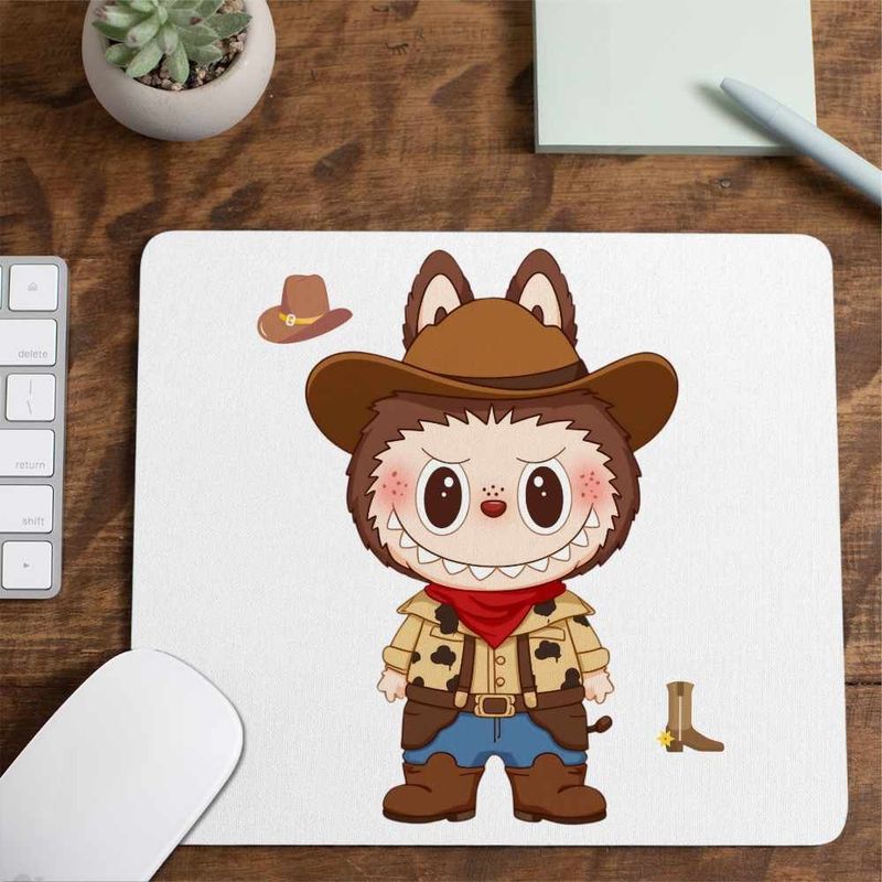 PC, gaming si accesorii - Periferice PC - Mousepad - Mousepad Labubu Cowboy, CoolTrend, 21x19cm - Infinity.ro