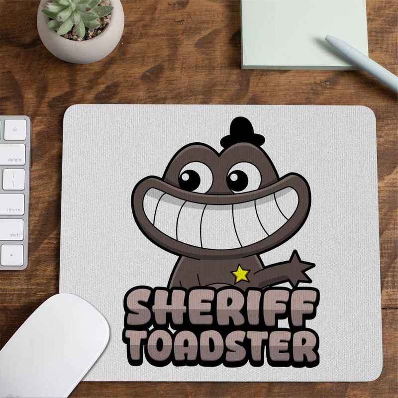PC, gaming si accesorii - Periferice PC - Mousepad - Mousepad Banban Sheriff Toadster Gradinita CoolTrend, 21x19cm - Infinity.ro