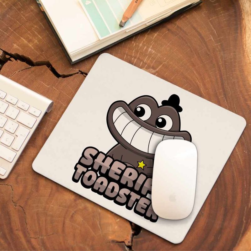 PC, gaming si accesorii - Periferice PC - Mousepad - Mousepad Banban Sheriff Toadster Gradinita CoolTrend, 21x19cm - Infinity.ro