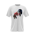 Fashion, accesorii si bijuterii - Barbati - Imbracaminte - Tricouri si bluze barbati - Tricou barbati Venom Fortnite Primal SMG Epic Gun, alb, marime 2XL - Infinity.ro