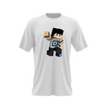 Fashion, accesorii si bijuterii - Barbati - Imbracaminte - Tricouri si bluze barbati - Tricou barbati Skin Blue Lagoon Minecraft, alb, marime 2XL - Infinity.ro