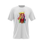 Fashion, accesorii si bijuterii - Barbati - Imbracaminte - Tricouri si bluze barbati - Tricou barbati Tekashi69 King 6ix9ine, alb, marime 2XL - Infinity.ro