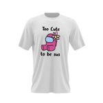 Fashion, accesorii si bijuterii - Barbati - Imbracaminte - Tricouri si bluze barbati - Tricou barbati Too Cute Among Us, alb, marime 2XL - Infinity.ro