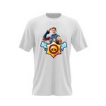 Fashion, accesorii si bijuterii - Barbati - Imbracaminte - Tricouri si bluze barbati - Tricou barbati Fortnite Battle Royale Brawl Stars, alb, marime 2XL - Infinity.ro