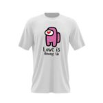 Fashion, accesorii si bijuterii - Barbati - Imbracaminte - Tricouri si bluze barbati - Tricou barbati Love is Among Us, alb, marime 2XL - Infinity.ro