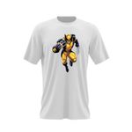 Fashion, accesorii si bijuterii - Barbati - Imbracaminte - Tricouri si bluze barbati - Tricou barbati Wolverine X Men Army Roblox, alb, marime 2XL - Infinity.ro