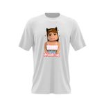 Fashion, accesorii si bijuterii - Barbati - Imbracaminte - Tricouri si bluze barbati - Tricou barbati Roblox Girl Bee Cartoon, alb, marime 2XL - Infinity.ro