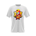 Fashion, accesorii si bijuterii - Barbati - Imbracaminte - Tricouri si bluze barbati - Tricou barbati Max Brawler Brawl Stars, alb, marime 2XL - Infinity.ro