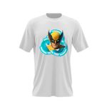 Fashion, accesorii si bijuterii - Barbati - Imbracaminte - Tricouri si bluze barbati - Tricou barbati Wolverine Legendary Skin Fortnite VBucks, alb, marime 2XL - Infinity.ro
