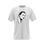Fashion, accesorii si bijuterii - Barbati - Imbracaminte - Tricouri si bluze barbati - Tricou barbati Salvador Dali Pictor Arte Casa de Papel, alb, marime 2XL - Infinity.ro
