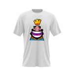Fashion, accesorii si bijuterii - Barbati - Imbracaminte - Tricouri si bluze barbati - Tricou barbati King Clash Royale CS GO, alb, marime 2XL - Infinity.ro