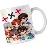 Casa si Gradina - Bucatarie si vesela - Cani si pahare - Cani si cesti - Cana Tomorrow X Together Kpop Merch, alba, 330ml - Infinity.ro