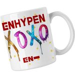 Casa si Gradina - Bucatarie si vesela - Cani si pahare - Cani si cesti - Cana Enhypen Merch Kpop, alba, 330ml - Infinity.ro