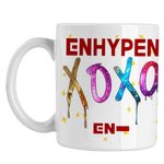 Casa si Gradina - Bucatarie si vesela - Cani si pahare - Cani si cesti - Cana Enhypen Merch Kpop, alba, 330ml - Infinity.ro