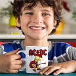 Casa si Gradina - Bucatarie si vesela - Cani si pahare - Cani si cesti - Cana ACDC The Simpsons Bart AC/DC Merch, alba, 330ml - Infinity.ro