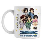 Casa si Gradina - Bucatarie si vesela - Cani si pahare - Cani si cesti - Cana Le Sserafim Kpop Serafim Merch, alba, 330ml - Infinity.ro