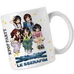 Casa si Gradina - Bucatarie si vesela - Cani si pahare - Cani si cesti - Cana Le Sserafim Kpop Serafim Merch, alba, 330ml - Infinity.ro