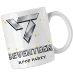 Casa si Gradina - Bucatarie si vesela - Cani si pahare - Cani si cesti - Cana Seventeen Kpop Junhui Merch, alba, 330ml - Infinity.ro