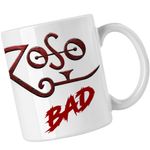 Casa si Gradina - Bucatarie si vesela - Cani si pahare - Cani si cesti - Cana Led Zeppelin Zoso Merch, alba, 330ml - Infinity.ro