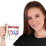 Casa si Gradina - Bucatarie si vesela - Cani si pahare - Cani si cesti - Cana Enhypen Cool Kpop Merch, alba, 330ml - Infinity.ro