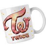 Casa si Gradina - Bucatarie si vesela - Cani si pahare - Cani si cesti - Cana Twice Kpop Party Merch, alba, 330ml - Infinity.ro