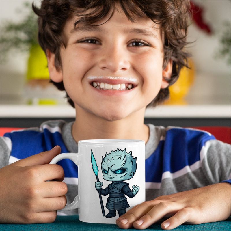 Casa si Gradina - Bucatarie si vesela - Cani si pahare - Cani si cesti - Cana Game of Thrones Night King White Walkers, alba, 330ml - Infinity.ro
