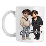 Casa si Gradina - Bucatarie si vesela - Cani si pahare - Cani si cesti - Cana The Chainsmokers Anime Cartoon, alba, 330ml - Infinity.ro