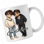 Casa si Gradina - Bucatarie si vesela - Cani si pahare - Cani si cesti - Cana The Chainsmokers Anime Cartoon, alba, 330ml - Infinity.ro