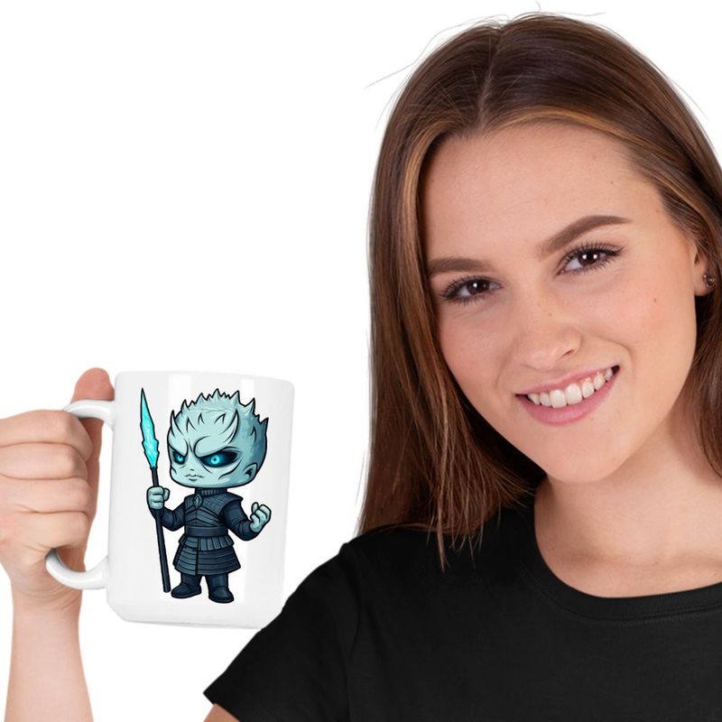 Casa si Gradina - Bucatarie si vesela - Cani si pahare - Cani si cesti - Cana Game of Thrones Night King White Walkers, alba, 330ml - Infinity.ro
