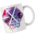 Casa si Gradina - Bucatarie si vesela - Cani si pahare - Cani si cesti - Cana EXO Kpop Cosmos Vibe Merch, alba, 330ml - Infinity.ro