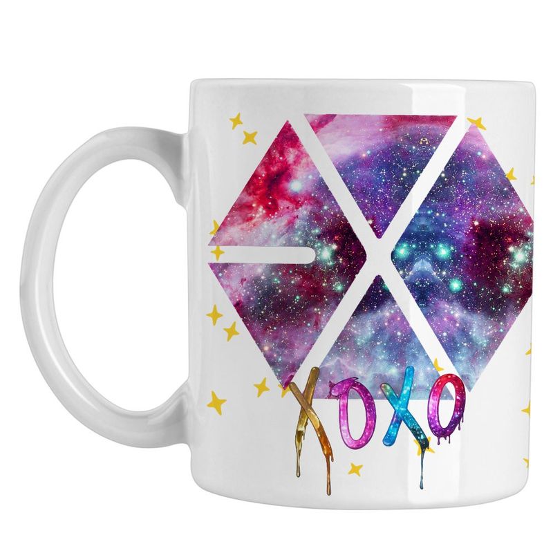 Casa si Gradina - Bucatarie si vesela - Cani si pahare - Cani si cesti - Cana EXO Kpop Cosmos Vibe Merch, alba, 330ml - Infinity.ro