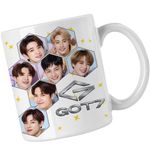 Casa si Gradina - Bucatarie si vesela - Cani si pahare - Cani si cesti - Cana Got7 Kpop Bambam Youngjae, alba, 330ml - Infinity.ro